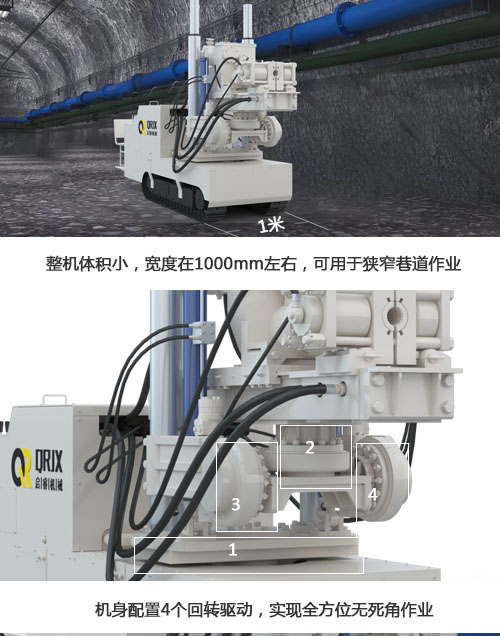 啟睿煤礦用深孔鉆車(chē)特點(diǎn)